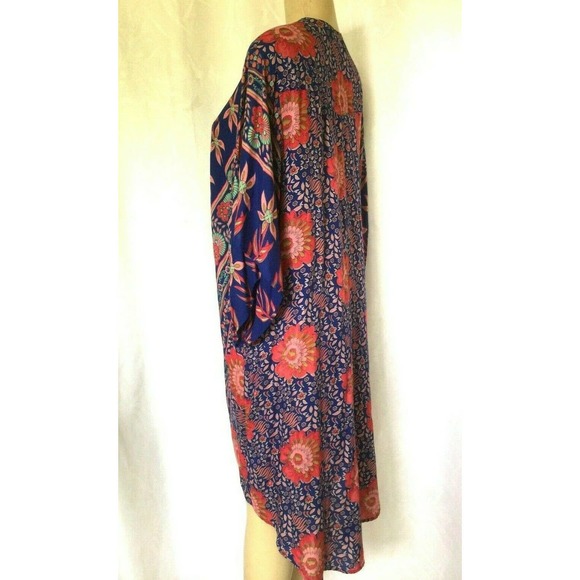 Flynn Skye Stevie Kimono Top Low High Button Flora - Picture 6 of 8